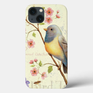 Etui iPhone 13 Oiseaux et abeilles