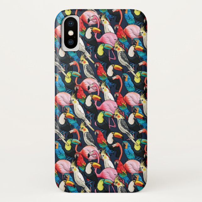 Coques Case-Mate iPhone Oiseaux exotiques (Dos)