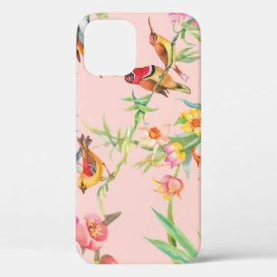 Case-Mate iPhone Case Oiseaux exotiques : Vintage Floral Sans Seamless.