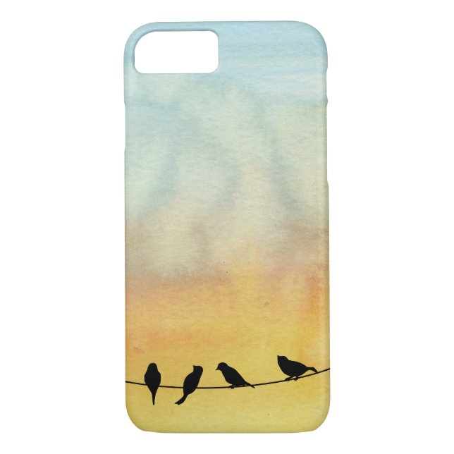 Coques Case-Mate iPhone Oiseaux sur fil (Dos)