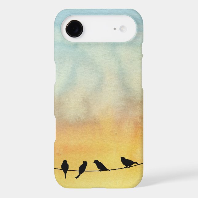 Coques Case-Mate iPhone Oiseaux sur un fil (Verso)