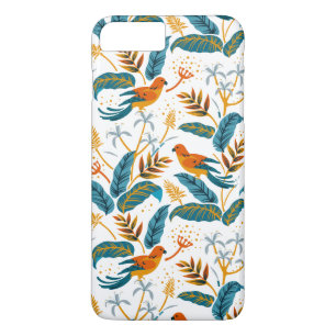 Case-Mate iPhone Case Oiseaux tropicaux et motif feuille luxuriant
