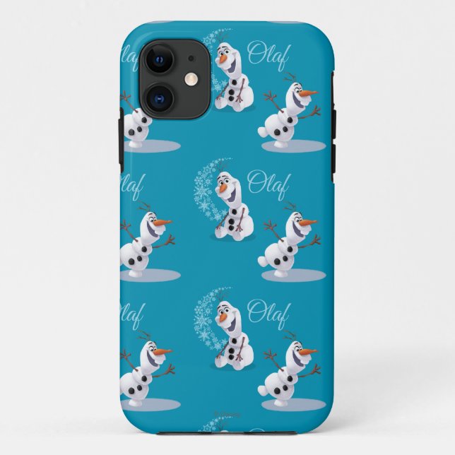 Coques Case-Mate iPhone  Olaf| Vague de flocons de neige (Dos)