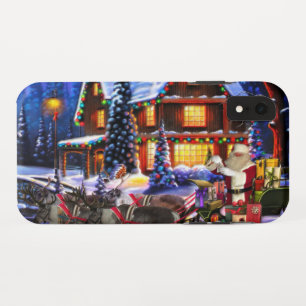 Case-Mate iPhone Case Old Man Santa Claus and Reindeer
