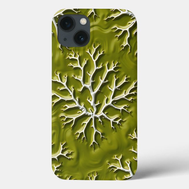 Coques Case-Mate iPhone Olive Embossed Branch iPhone Case Style (Verso)