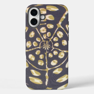 iPhone 16 Plus Case Olive Green Polka Point Radial Motif Art Imprimer