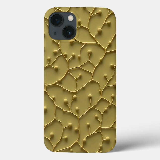 Coques Case-Mate iPhone Olive Organic Texture iPhone Case Rugged Look (Verso)