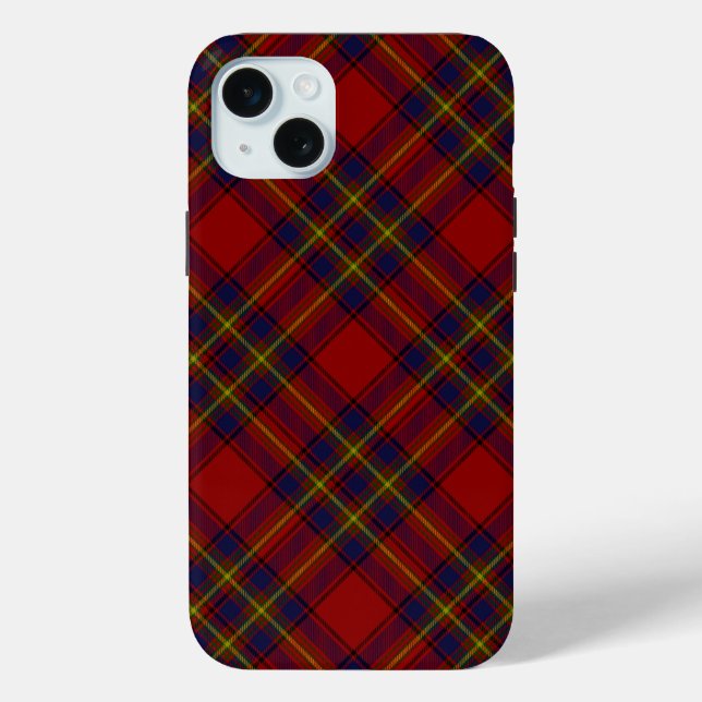 Coques Case-Mate iPhone Oliver tartan rouge jaune bleu plaid (Verso)