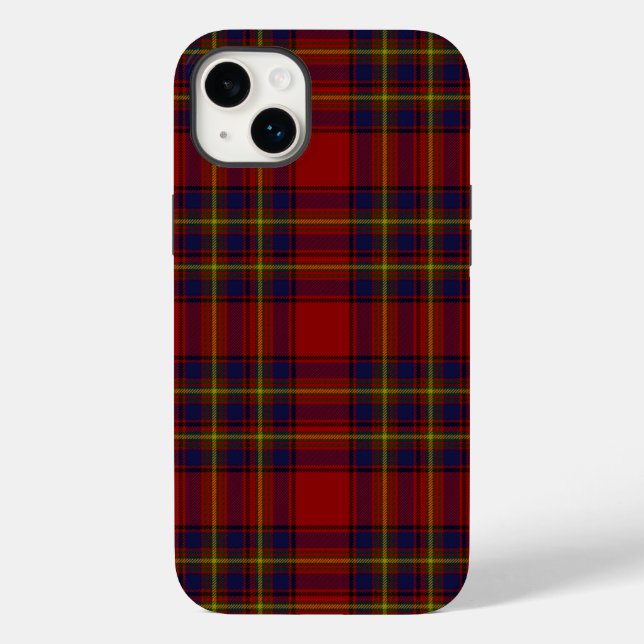 Coques Case-Mate iPhone Oliver tartan rouge jaune bleu plaid (Verso)