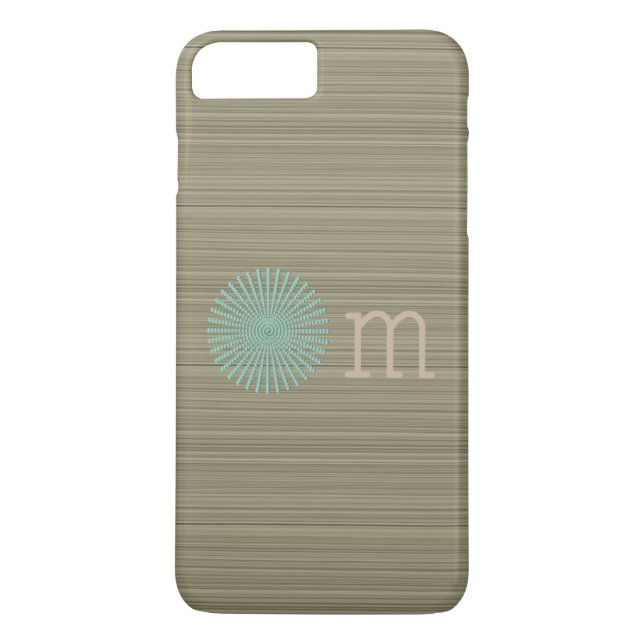 Coques Case-Mate iPhone Om bleu turquoise vert olive zaine rayures (Dos)