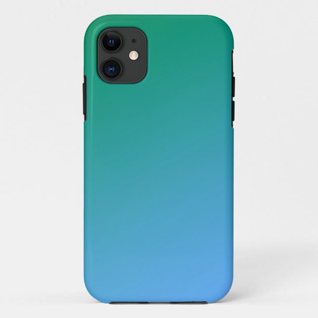 Coques Case-Mate iPhone Ombre bleu et vert (Dos)