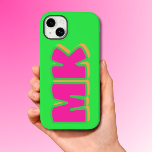Coque Pour iPhone 14 Plus Ombre de goutte verte Preppy personnalisée
