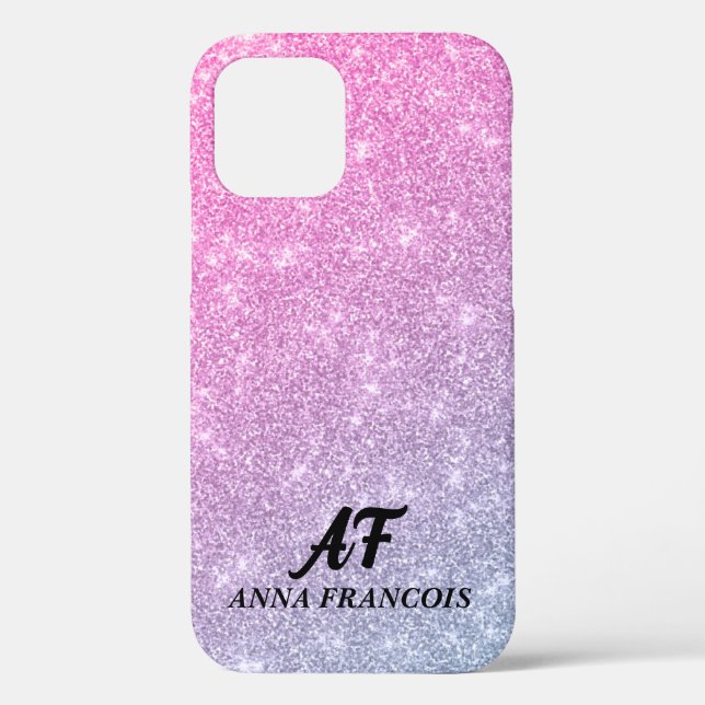 Coques Case-Mate iPhone Ombre rose Et Bleu Grillonné Texté (Verso)