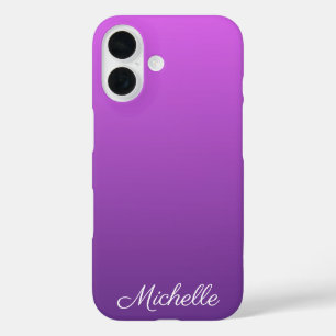 Coque Pour iPhone 16 Ombre violet personnalisé