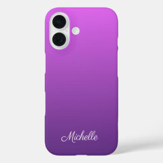 Coque Pour iPhone 16 Ombre violet personnalisé