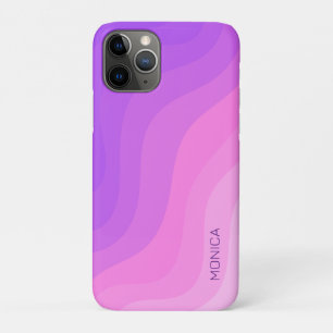 Case-Mate iPhone Case Ondes douces rose pourpre nom de poupée minimale