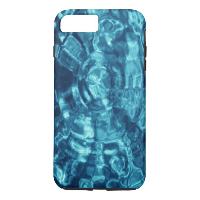 Coques Case-Mate iPhone Ondulations abstraites de l'eau bleue (Dos)