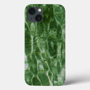 Coques Pour iPhone Ondulations vertes abstraites de l'eau