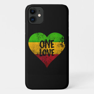 Case-Mate iPhone Case One Love Rastafari T-Shirt Jamaïque Retro Vintage 