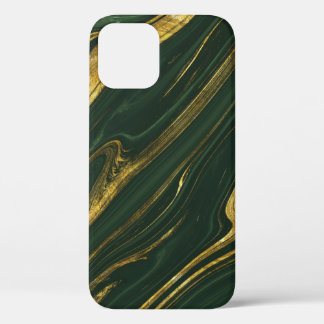 Case-Mate iPhone Case Onyx Vert Luxueux : Marbre D'Or.