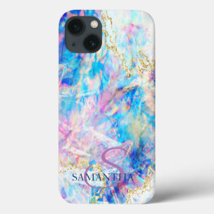Case-Mate iPhone Case Opale holographique élégante avec monogramme