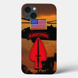 Etui iPhone 13 Opération spéciale de l'armée USASOC Vets Patch