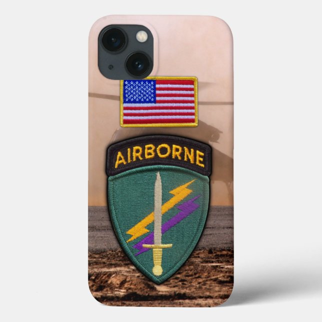 Coques Case-Mate iPhone Opérations spéciales USACAPOC Veterans Vets Patch (Verso)