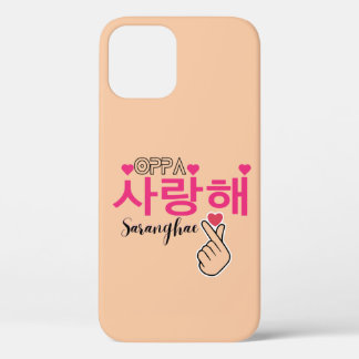 Case-Mate iPhone Case Oppa Saranghae Cute Kpop coeur main