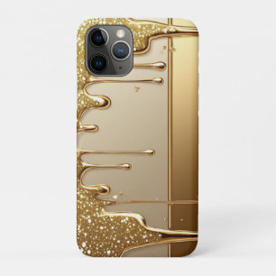 Case-Mate iPhone Case Or doré opulent ruisselant de paillettes scintilla
