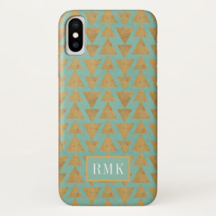 Etui iPhone Case-Mate Or extérieur d'étape du monogramme Geo et