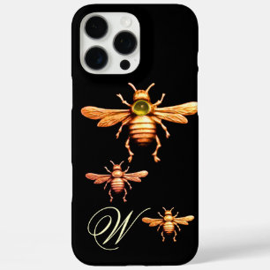 COQUES iPhone 16 PRO MAX OR HONEY BEES MONOGRAM