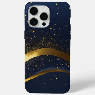Coque iPhone 15 Pro Max or noir luxe éclatant Mousepad