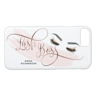 Case-Mate iPhone Case Or rose de mèches de yeux de sourcil de maquillage