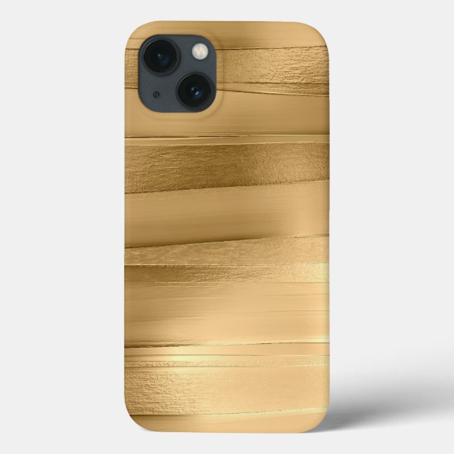 Coques Case-Mate iPhone or ruban texture métallique design (Verso)