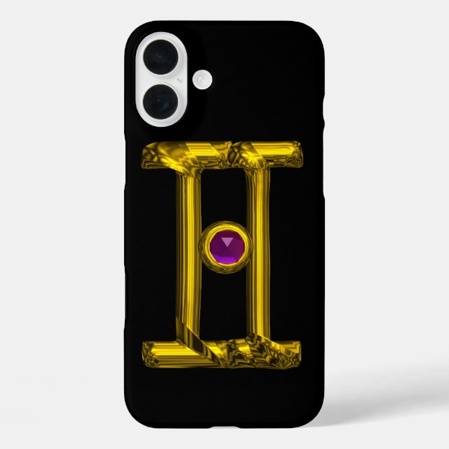 Coques Case-Mate iPhone OR SIGNE ZODIAC GEMINI Violet Alexandrite (Verso)