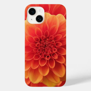 Coque Pour iPhone 14 Orange Dahlia