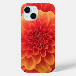 Coque Pour iPhone 15 Orange Dahlia