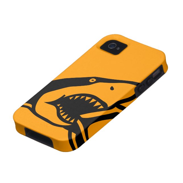 Coques Case-Mate iPhone Orange de requin Coque-Mate™ (Bas)