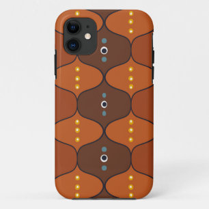 Case-Mate iPhone Case Orange de vague rétro