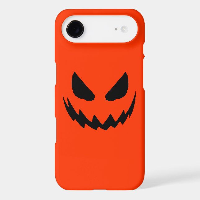 Coques Case-Mate iPhone Orange et noir Jack-O-Lantern (Verso)