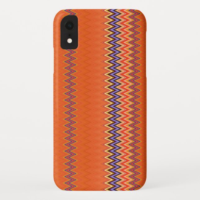 Coques Case-Mate iPhone Orange et Zigzag (Dos)