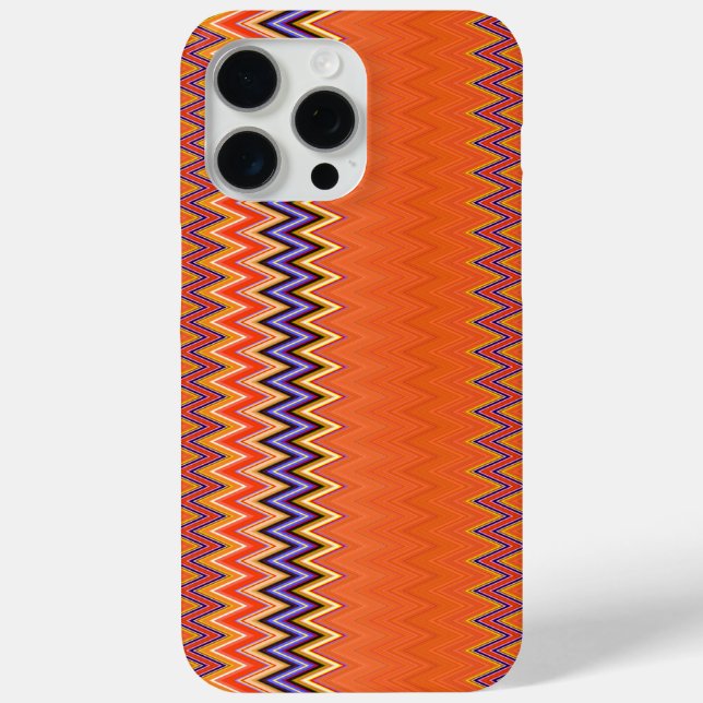 Coques Case-Mate iPhone Orange et Zigzag (Verso)
