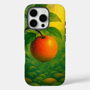 Coques iPhone 16 Pro Orange Fruit Rainy Nature