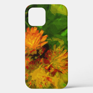 Case-Mate iPhone Case Orange Hawkweed Fleur sauvage Impressionnisme Abst