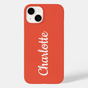 Coque Pour iPhone 14 Orange moderne personnalisé