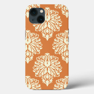 iPhone 13 Case Orange Peel Southern Cottage Damask