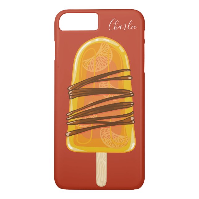 Coques Case-Mate iPhone Orange Popsicle personnalisable casques de télépho (Dos)