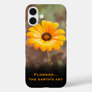 Coques iPhone 16 Plus Orange Spring Flash African Daisy Photo personnali