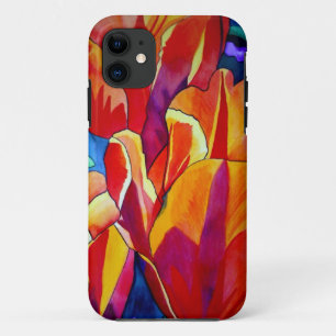 Coques Pour iPhone Orange Tulips aquarelle art peinture de fleurs