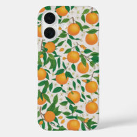Oranges d'été Agrumes Fruit Motif floral